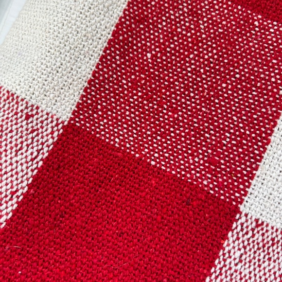 Design Imports Tablecloth Rectangle Plaid Red & White Check Cabin Country - Picture 3 of 5